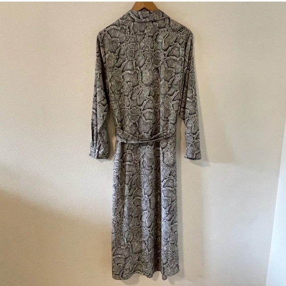 Host Pick 1. State Snake Print Maxi Dress Grey 1x - Picture 3 of 13